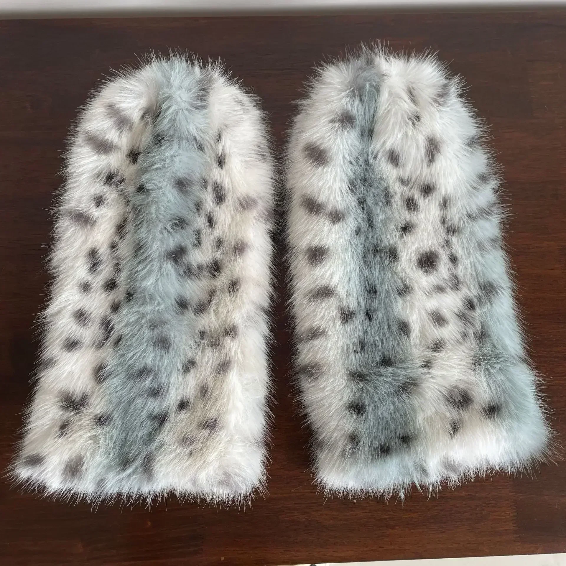 Gothic Leopard Fur Chain Belt Sock - Image 10