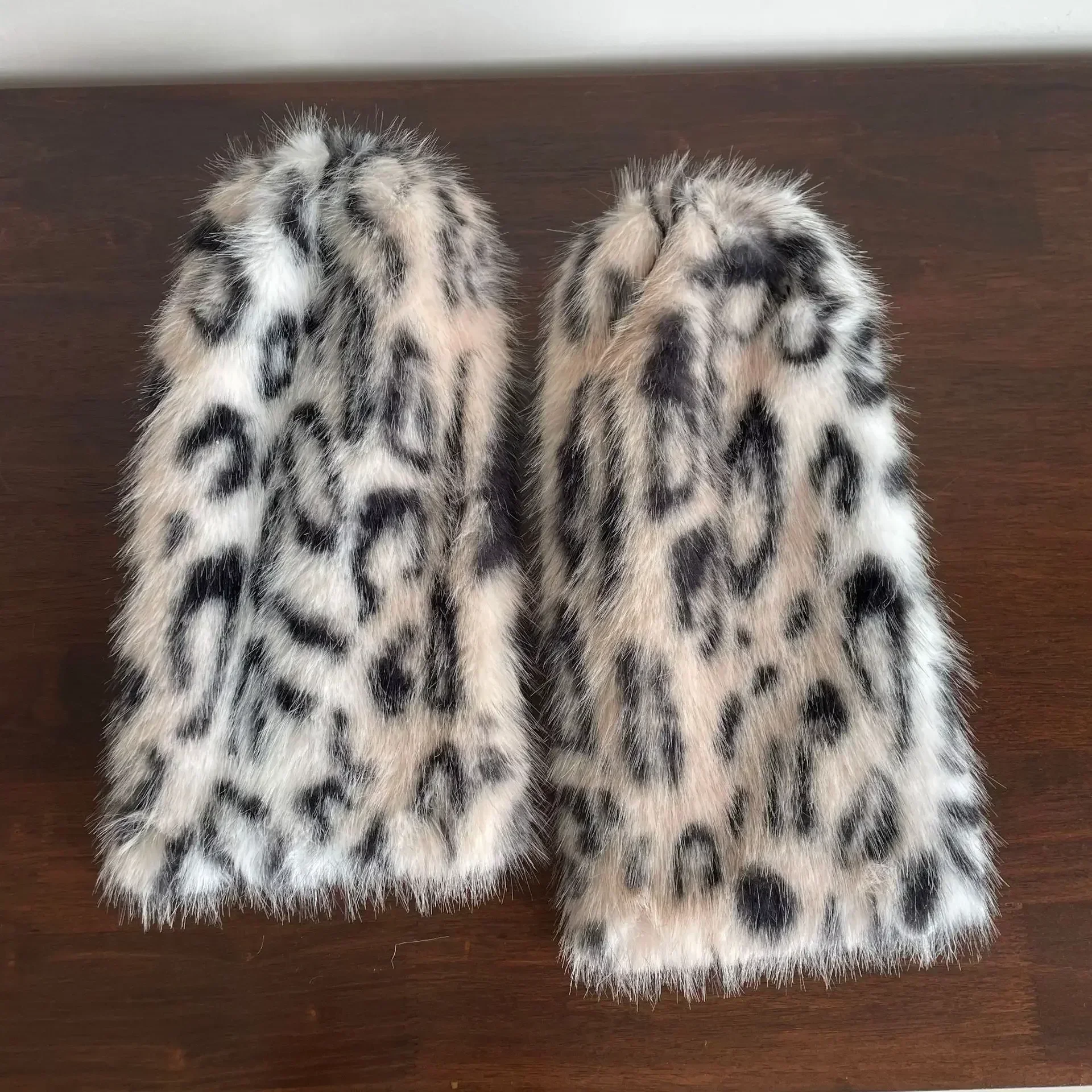 Gothic Leopard Fur Chain Belt Sock - Image 13