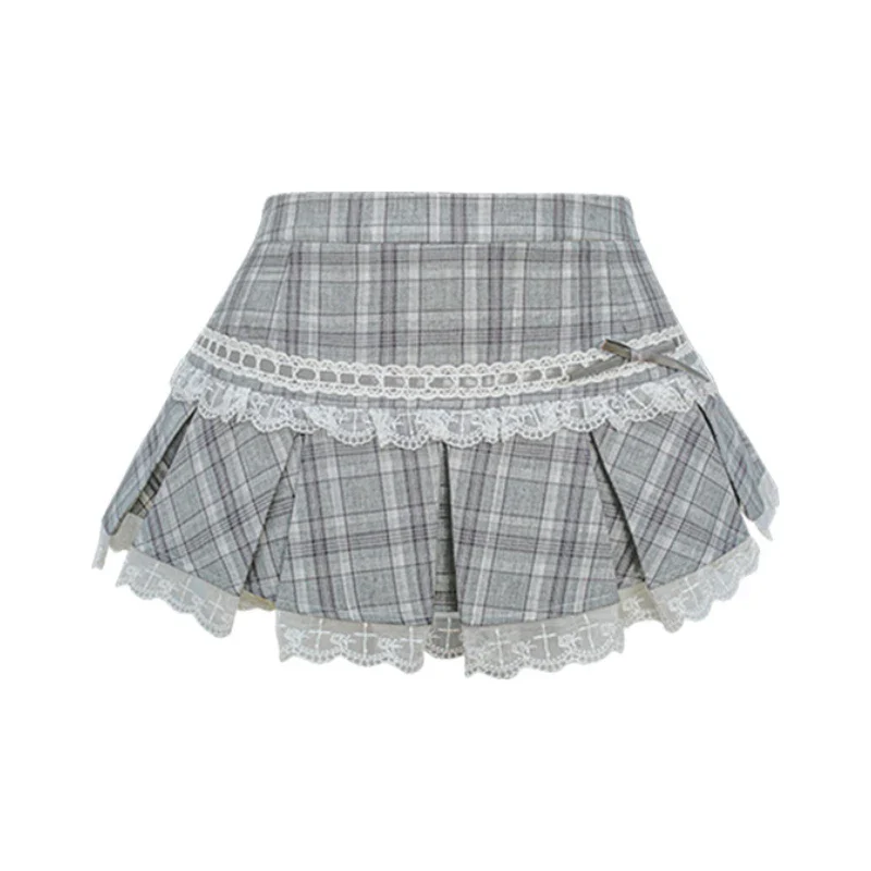 High Waist Cake Lace Vintage Skirt - Image 5