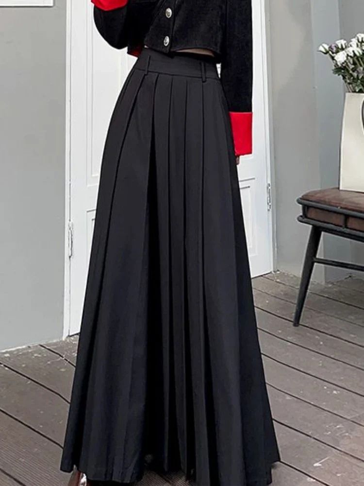 Pleated Floor Length Classic Skirt - Image 3
