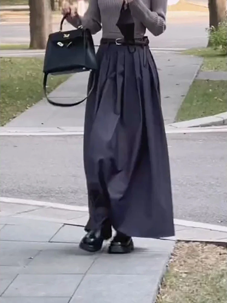 Pleated Floor Length Classic Skirt - Image 6