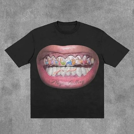 Trendy Y2K Character Graphic Cotton T-shirt - Image 4