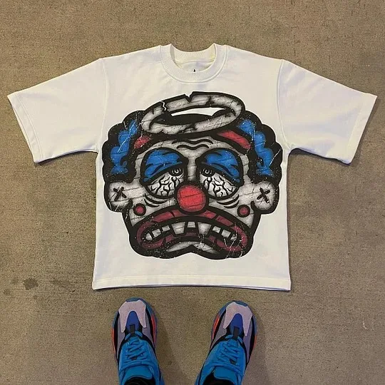 Trendy Y2K Character Graphic Cotton T-shirt - Image 7