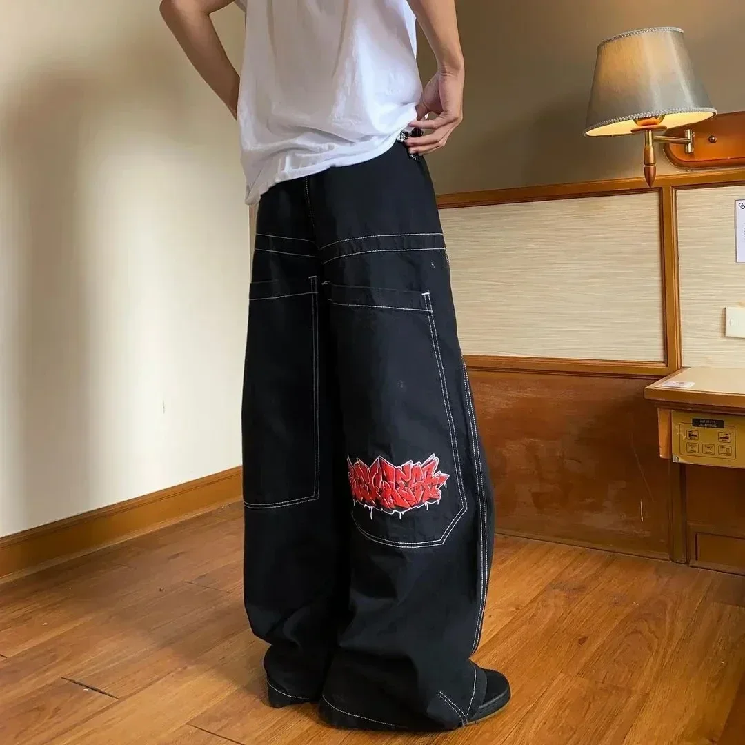 Y2K Gothic Wing Embroidery Pant - Image 7