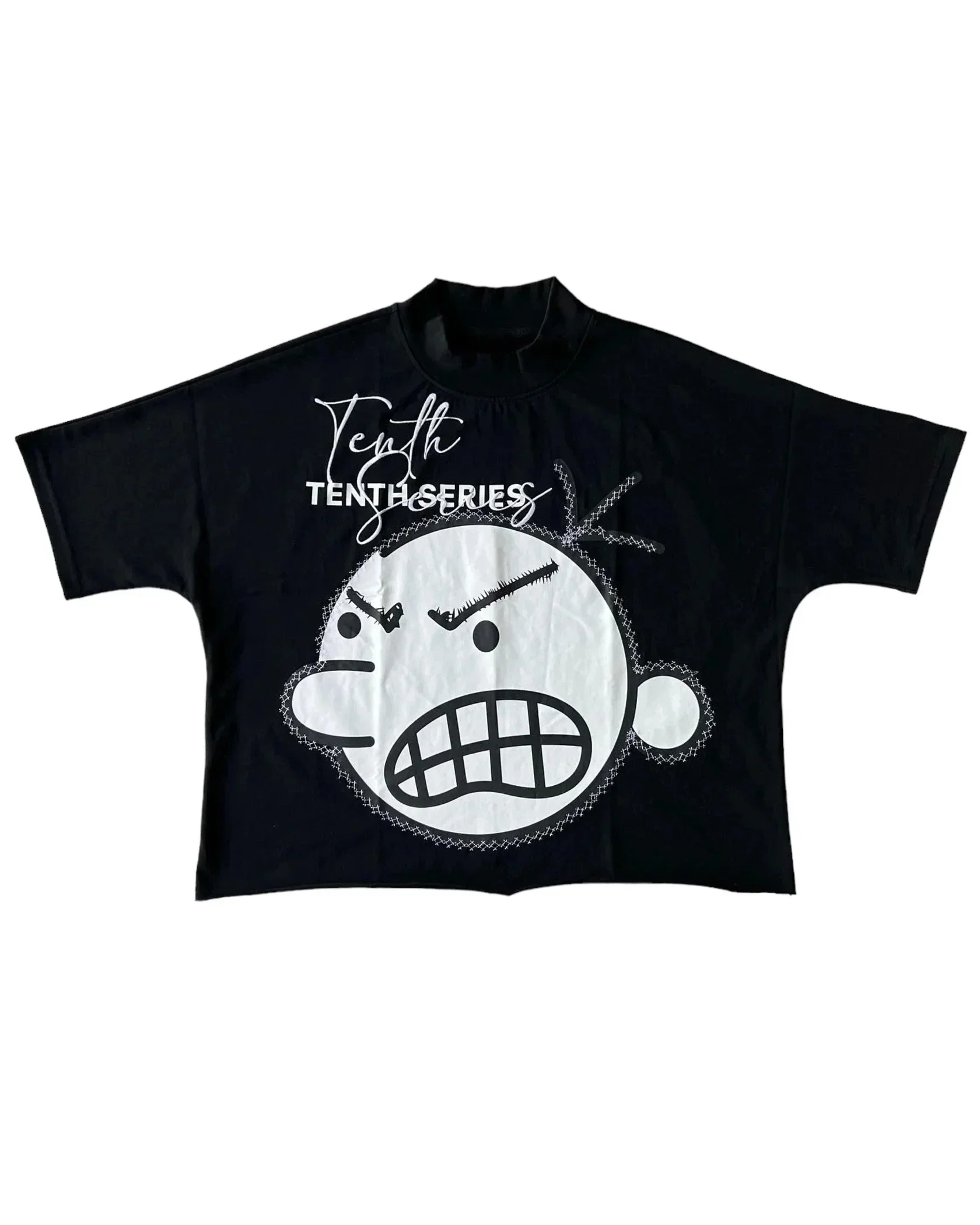 Y2K Punk Hip Hop Cartoon Portrait Graphic T-shirt - Image 8